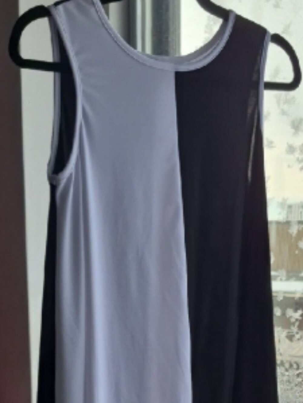 RAPZ STUNNING Sleeveless Asymmetrical 2-Tone Tunic (C16)